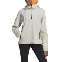 adidas Laufpullover Half-Zip X-City Cold.Rdy aluminiumgrau Damen